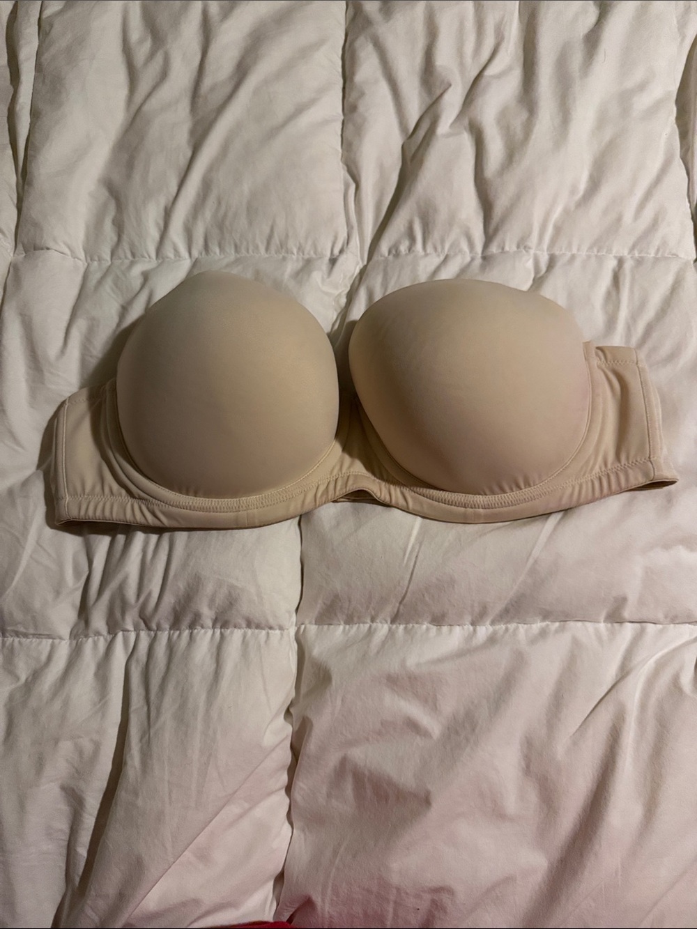 Cacique Beige Strapless Convertible Bra